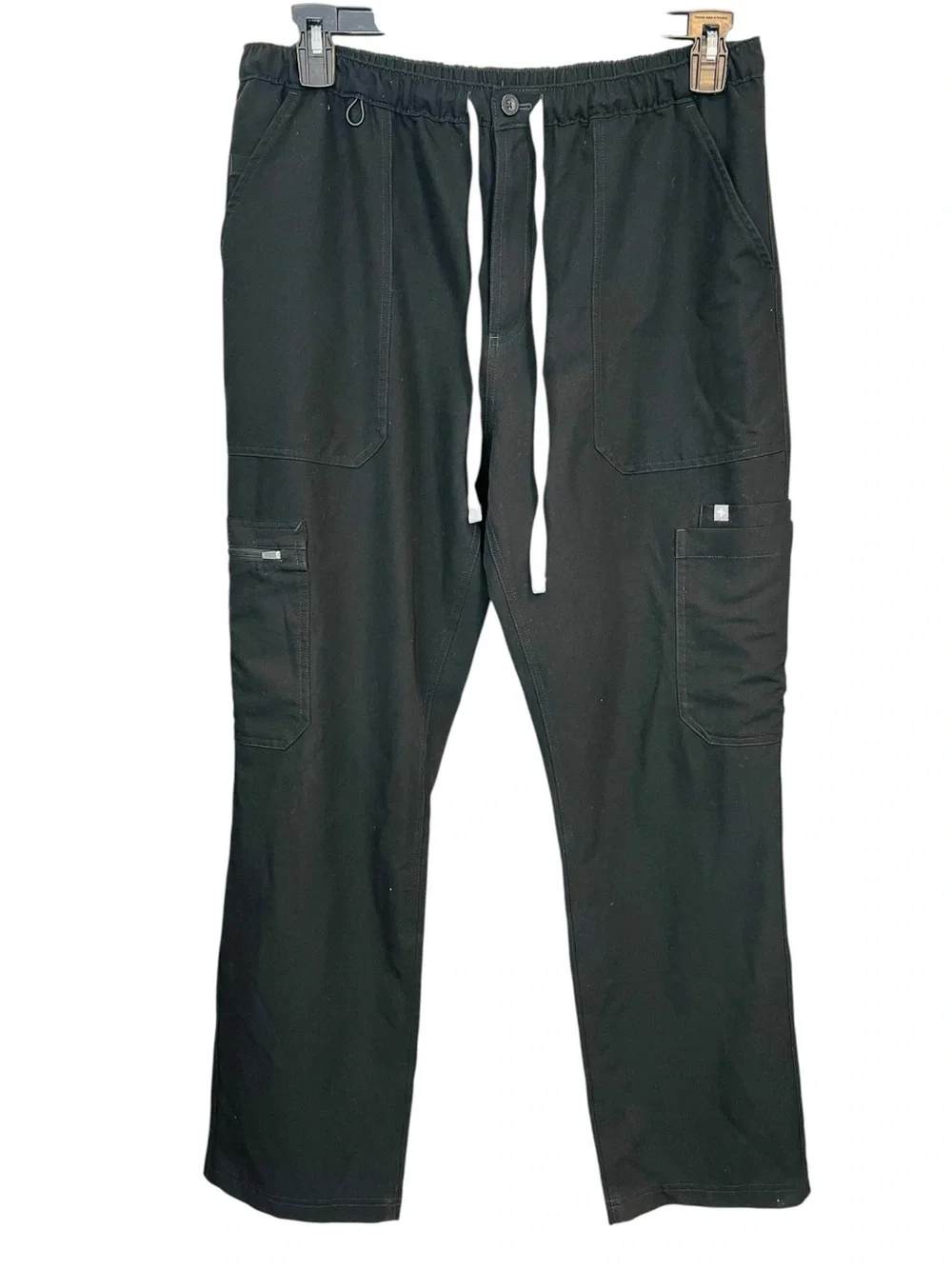 Figs Mens Cairo Cargo Scrub Pants in Black - Size Large